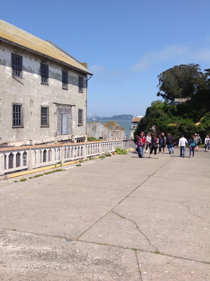 One of the buildings on Alcatraz