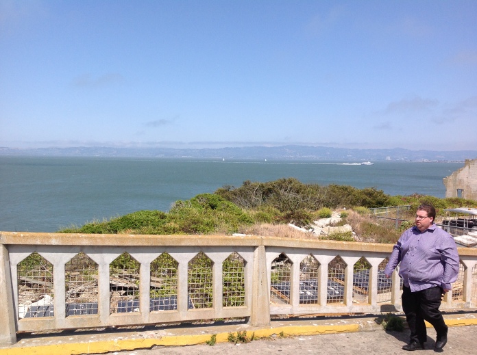 View of the harbour from Alcatraz (on the other side of the island to San Francisco)