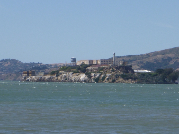 View of Alcatraz Island from mainland San Francisco